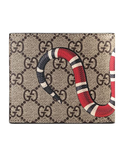 gucci snake skin wallet orange|Gucci kingsnake men's wallet.